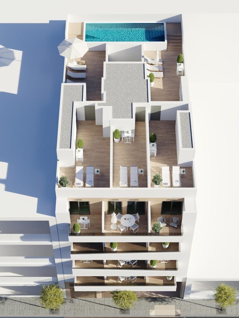 Penthouse met 3 slaapkamers in Torrevieja