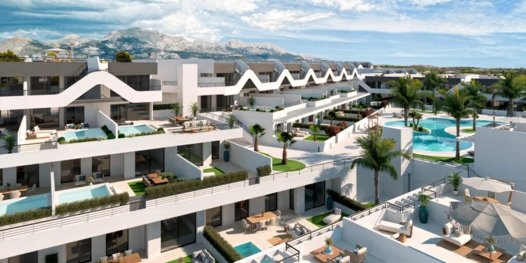 Penthouse met 2 slaapkamers in Alfas del Pi